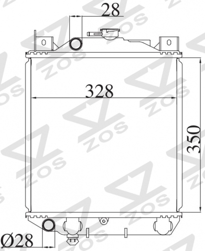 SUZUKI Cultus/swift AJ14S MT radiator