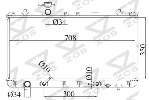 SUZUKI AERIO /LIANA(01-)1.5/1.6 1.6G 2000-2001 AT radiator