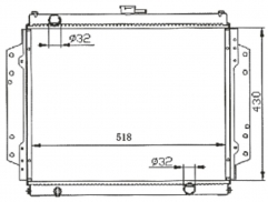 SUZUKI ISUZU MT radiator