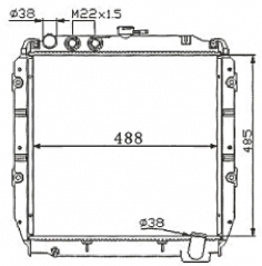 SUZUKI MT radiator
