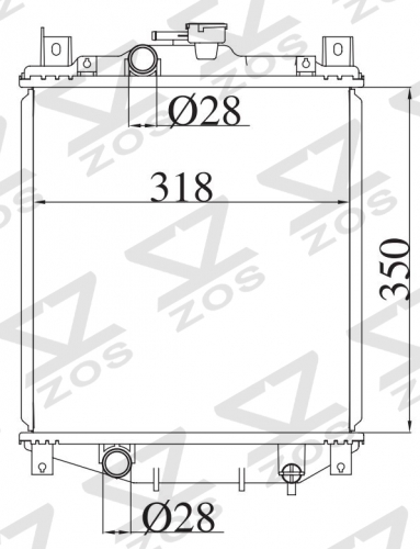 SUZUKI JUSTY SWIFT G16A 1.6G 1989-1991 MT radiator