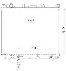 SUZUKI Grand Vitara 2.0HDi' 2001- AT radiator