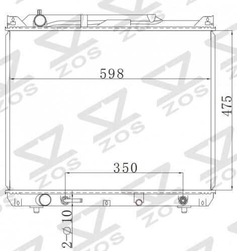 SUZUKI Grand Vitara 2.0HDi' 2001- AT radiator