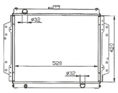 SUZUKI ISUZU MT radiator