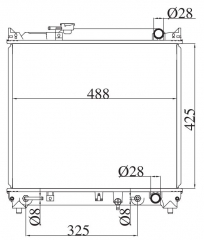 SUZUKI SIDEKICK/VITARA (88-) 1996-1998 AT radiator