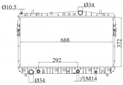 SUZUKI Forenza 2.0 l4 Reno 2.0 L4 2004-2008 AT radiator