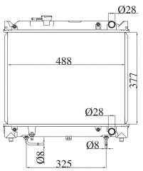 SUZUKI ESCUDO/SIDEKICK/VITARA (88-)1.6G/2.0D 1996-1998 AT radiator