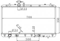 SUZUKI AERIO/2.0L AT radiator