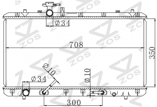 SUZUKI AERIO/2.0L AT radiator