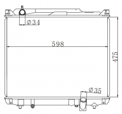 SUZUKI XL-7 2.7L V6 2004-2006 MT radiator
