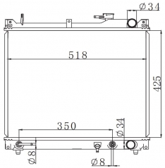 SUZUKI ESCUDO 0 1997-2000 AT radiator