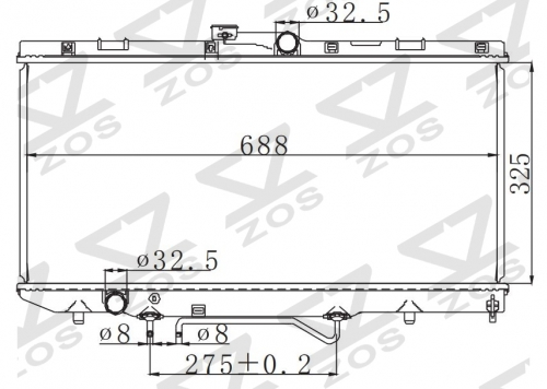 SUZUKI SX4 05(D) MT radiator