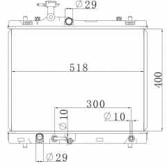 SUZUKI SWIFT IV 1.2 10-12 AT 2012- AT radiator