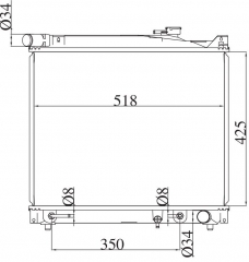 SUZUKI AND VITARA 2.0TD 1995-1999 AT radiator