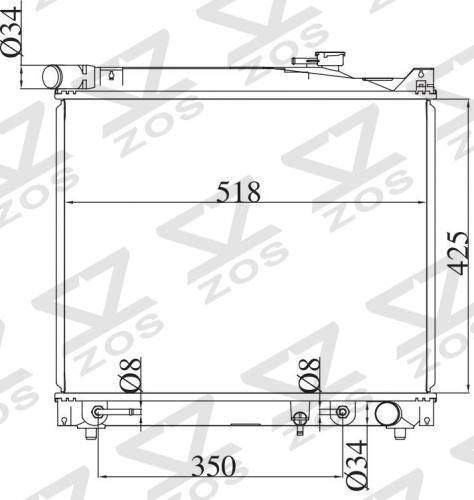 SUZUKI AND VITARA 2.0TD 1995-1999 AT radiator