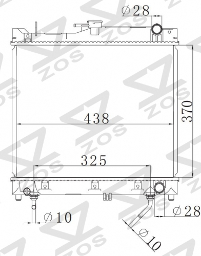 SUZUKI SX4 D 2005 AT radiator