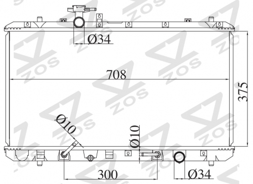SUZUKI SX4 2006- AT radiator