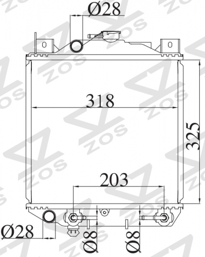 SUZUKI CULTUS/SWIFT AT radiator