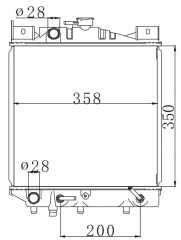 SUZUKI FORSA/FIREFLY/SPRINT'85-88 1985-1988 AT radiator