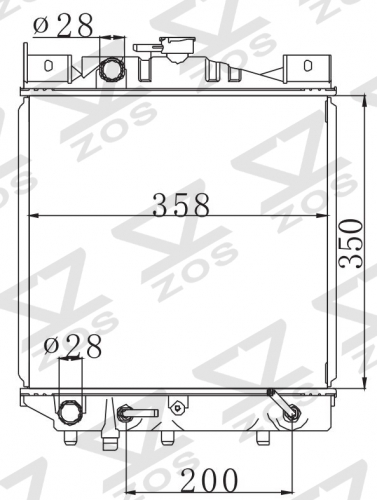 SUZUKI FORSA/FIREFLY/SPRINT'85-88 1985-1988 AT radiator