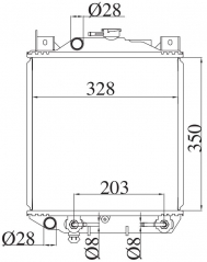 SUZUKI CULTUS/SWIFT' AT radiator