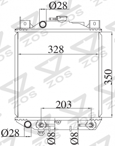 SUZUKI CULTUS/SWIFT' AT radiator