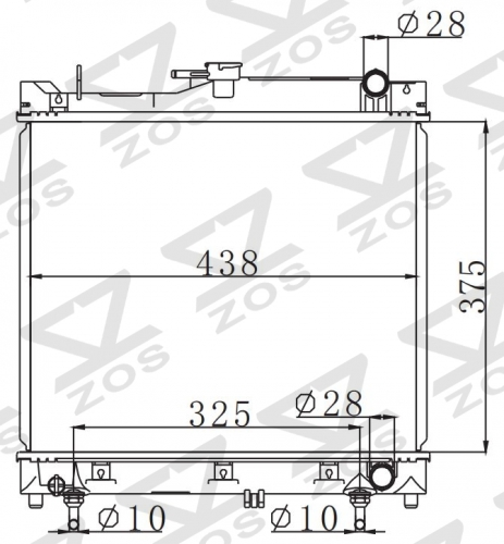 SUZUKI JIMNY JM23W K6A 0.66G 1998-2000 AT radiator