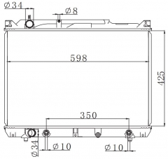 SUZUKI Grand Vitara 2.0HDi 2001- AT radiator
