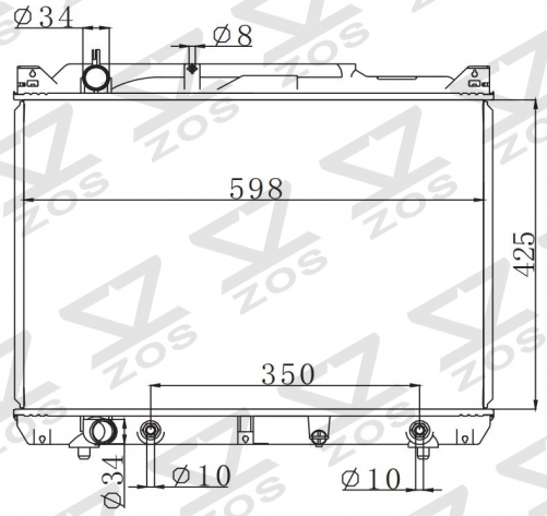 SUZUKI Grand Vitara 2.0HDi 2001- AT radiator