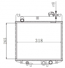 SUZUKI CARRY F6A'91-99 radiator