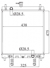 SUZUKI CARRY 06- 2006- AT radiator