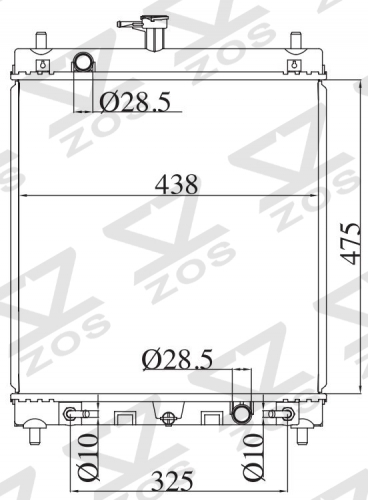 SUZUKI CARRY 06- 2006- AT radiator
