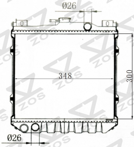 SUZUKI ALTO '85 radiator