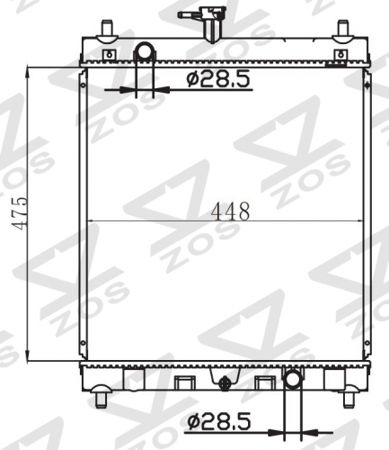 SUZUKI CARRY radiator