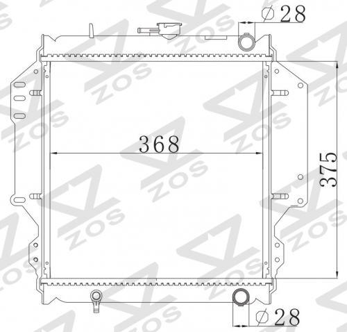 SUZUKI JIMNY/SIERRA 2DR SOFTOP/HARDTOP SJ410/413 1998-2002 MT radiator