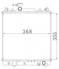 SUZUKI ALTO 2005- 2005- MT radiator