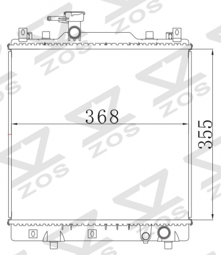 SUZUKI ALTO 2005- 2005- MT radiator