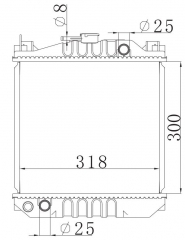 SUZUKI ALTO MARUTI 800C 1986- MT radiator
