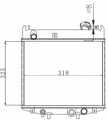 SUZUKI CARRY F6A 0.66G 1991-1999 MT radiator