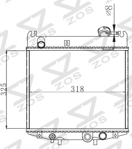 SUZUKI CARRY F6A 0.66G 1991-1999 MT radiator