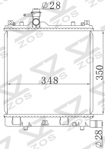 SUZUKI Wagon R MC22S' 2000-2003 MT radiator