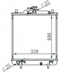 SUZUKI CARRY DA52T MT radiator