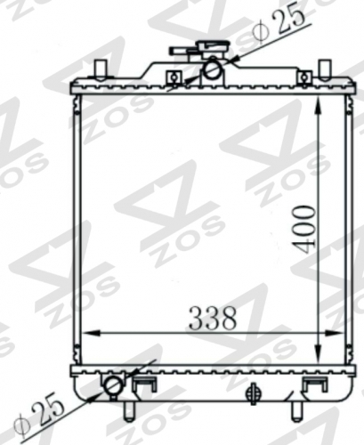 SUZUKI CARRY DA52T MT radiator