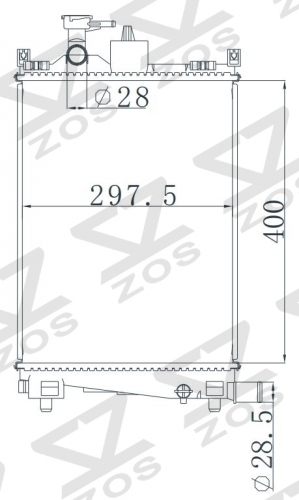 SUZUKI WAGAR MH34/44 17- MT radiator