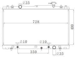 SUZUKI KIZASHI 2.4L 14 2010- AT radiator