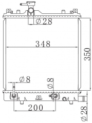 SUZUKI Wagon R Wide 2000-2005 AT radiator