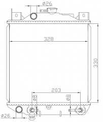 SUZUKI Cultus/swift AJ14S AT radiator