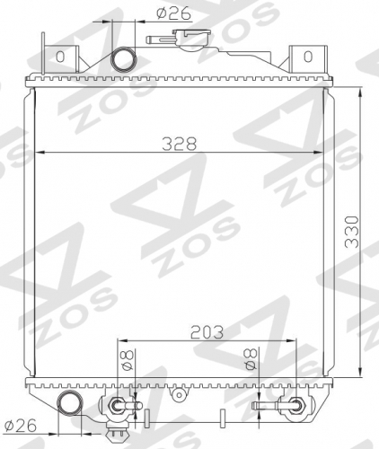 SUZUKI Cultus/swift AJ14S AT radiator