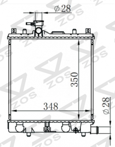 SUZUKI SZ-(HA25)(CVT) MT radiator