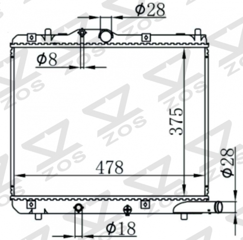 SUZUKI SX4(D) 05 MT radiator